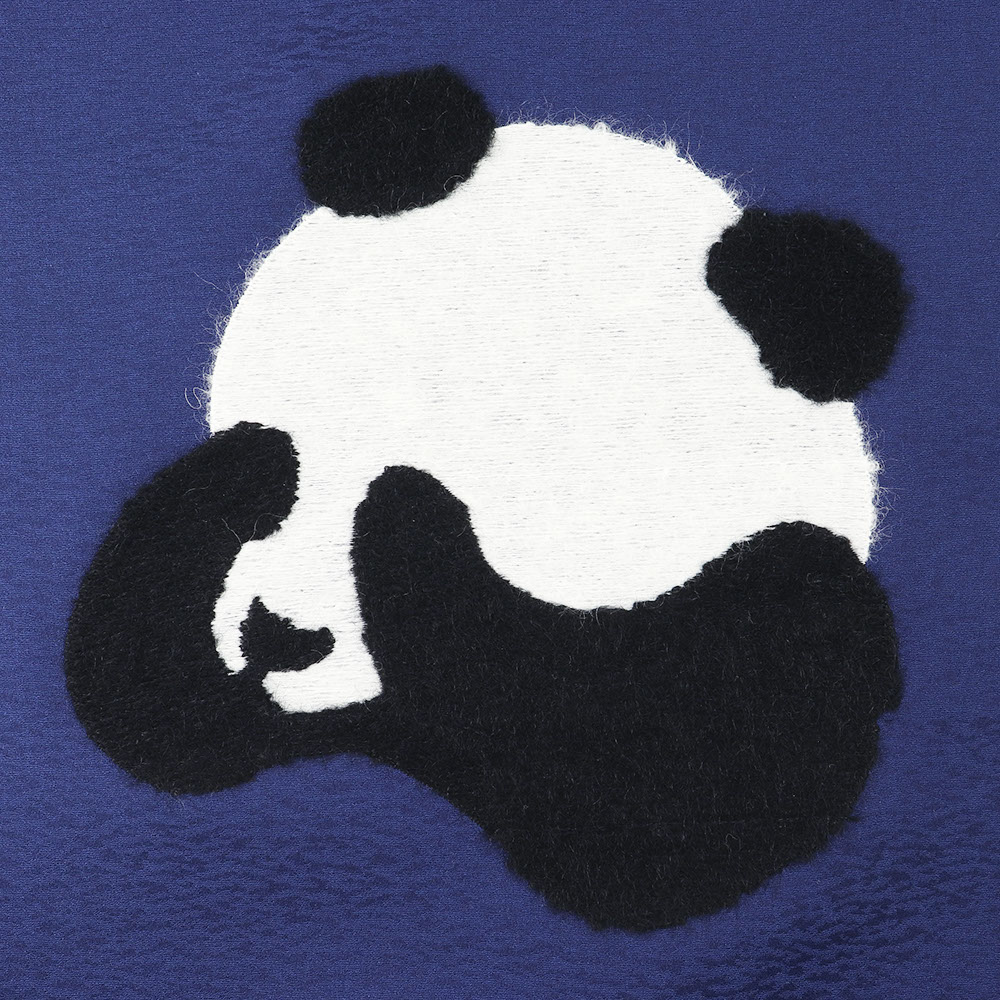 刺繍九寸名古屋帯(パンダ)