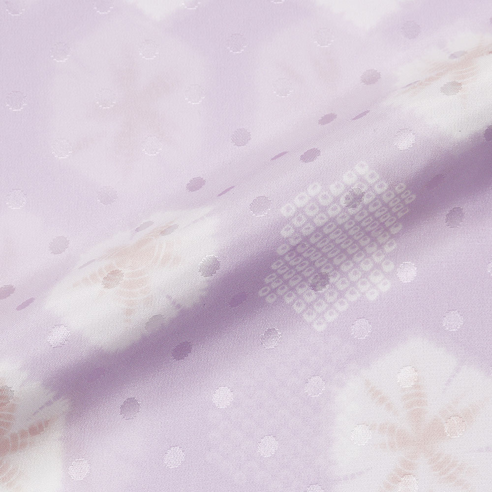 正絹長襦袢(絞り風亀甲)