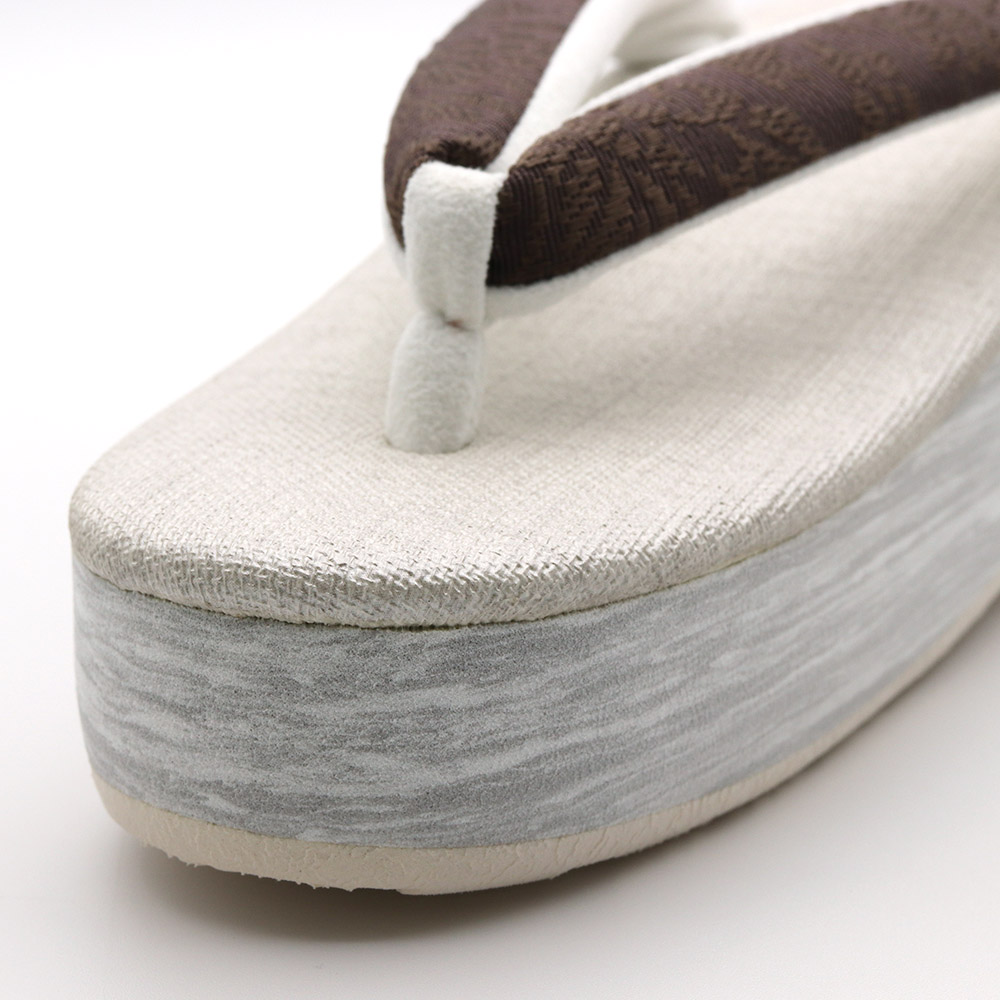 博多織カフェ草履(花唐草)【カレンブロッソ】