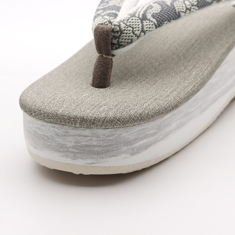 博多織カフェ草履(花唐草)【カレンブロッソ】