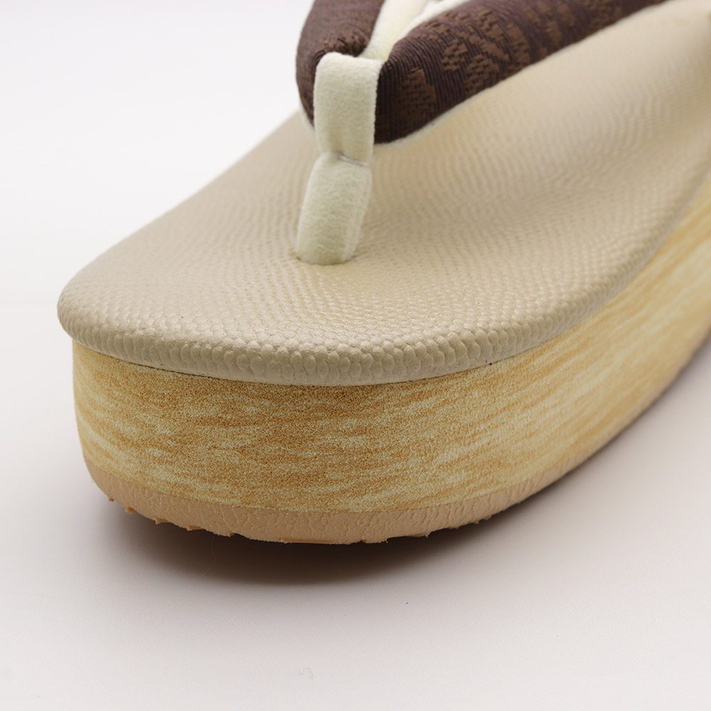 博多織カフェ草履(花唐草)【カレンブロッソ】