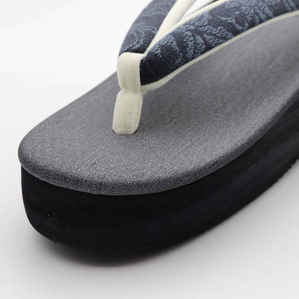 博多織カフェ草履(花唐草)【カレンブロッソ】