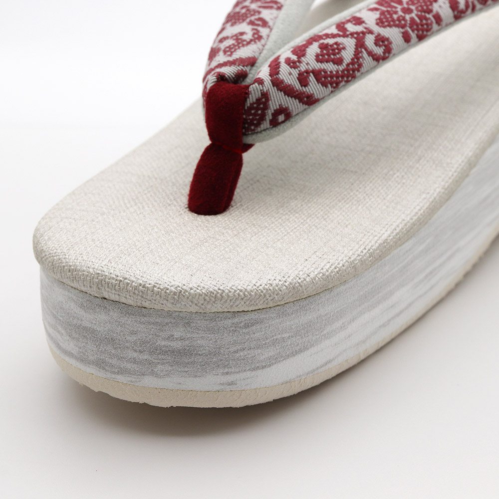 博多織カフェ草履(花菱七宝)【カレンブロッソ】