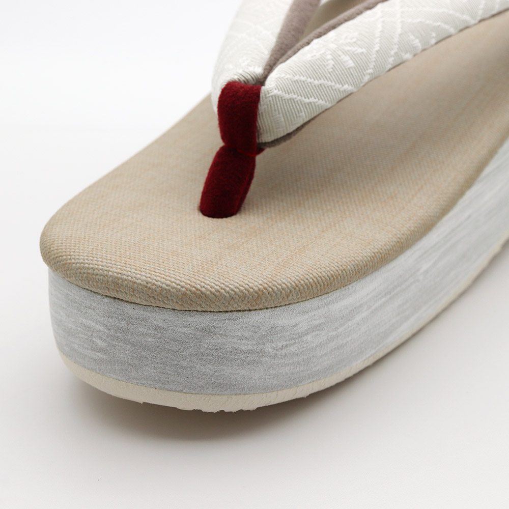 博多織カフェ草履(花格子)【カレンブロッソ】