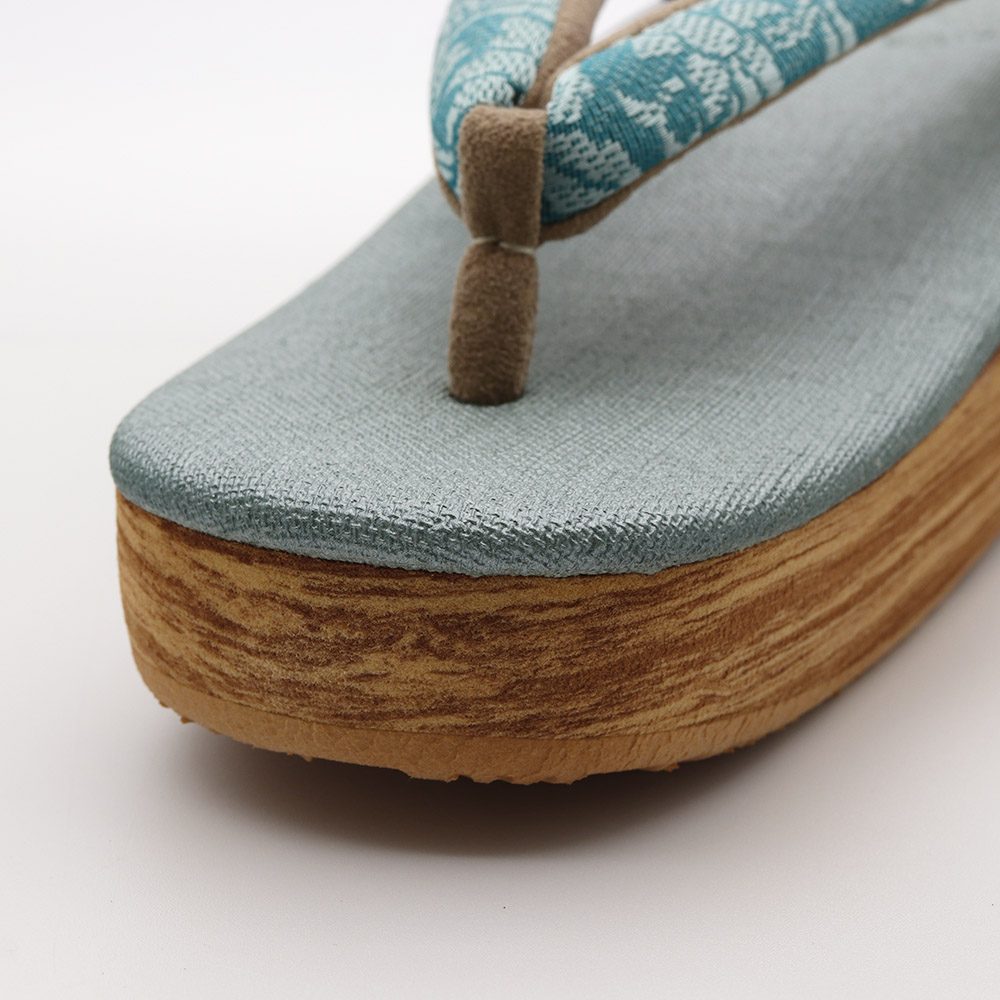 博多織カフェ草履(花唐草)【カレンブロッソ】