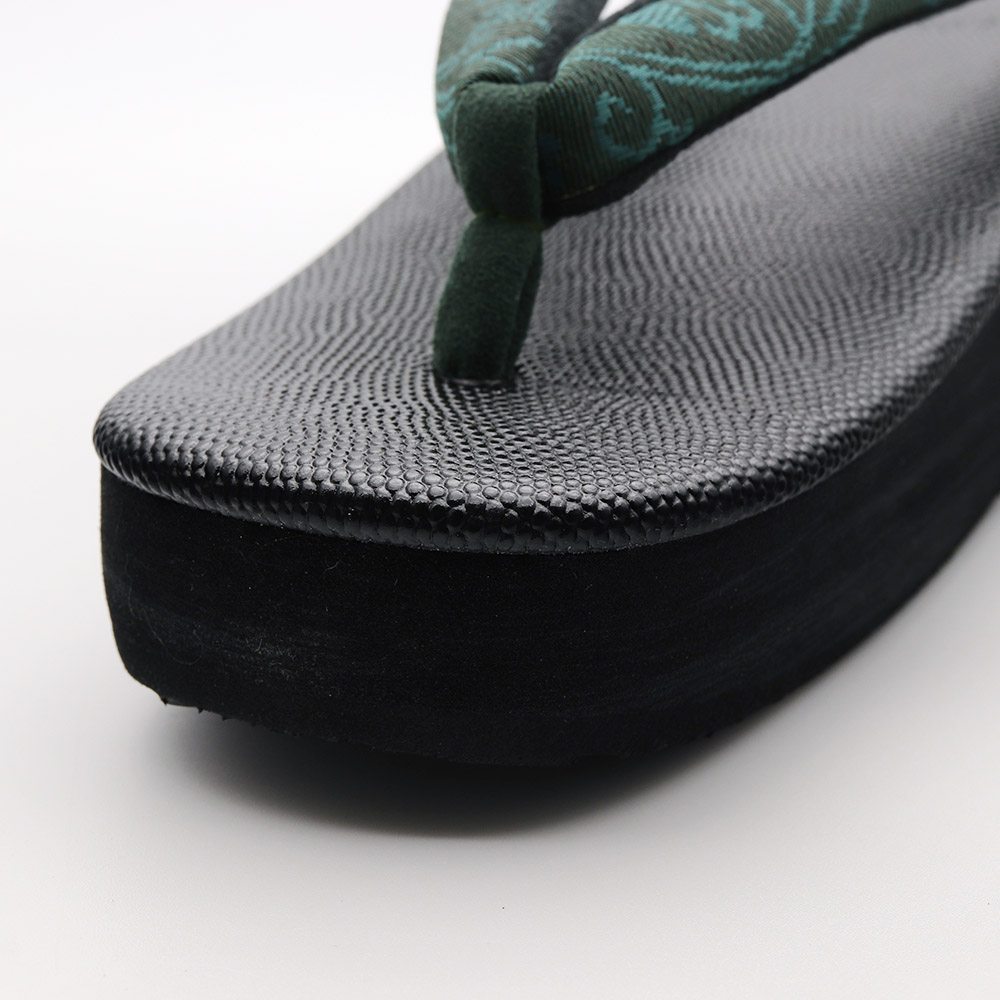 博多織カフェ草履(花唐草)【カレンブロッソ】