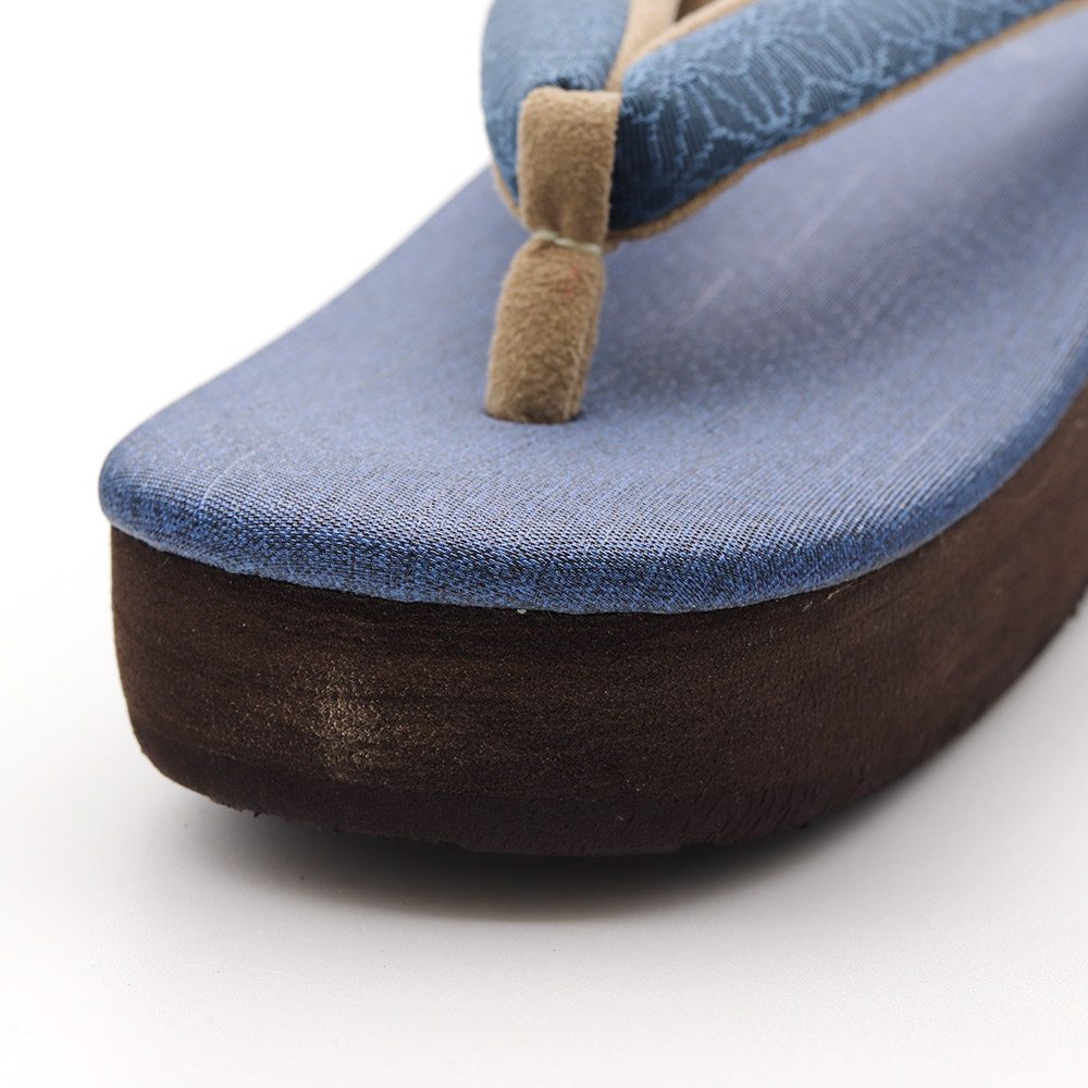 博多織カフェ草履(麻の葉)【カレンブロッソ】