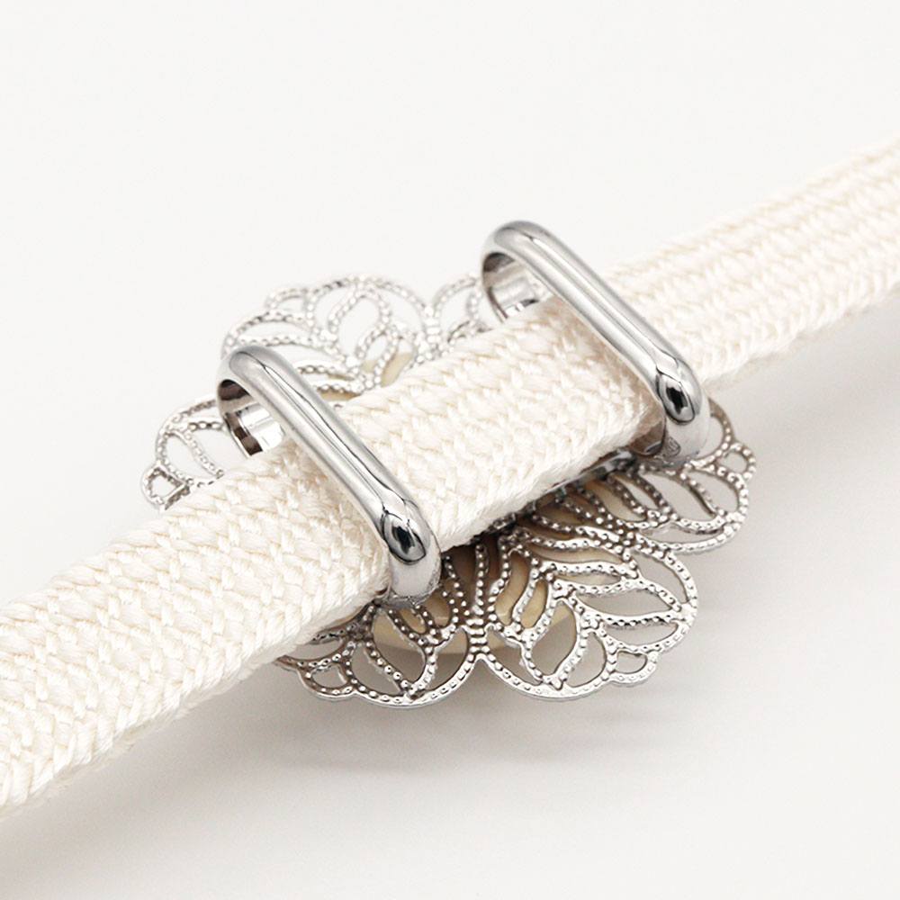 帯留付き三分紐帯締(フラワー/マーブル_大)【大原商店】