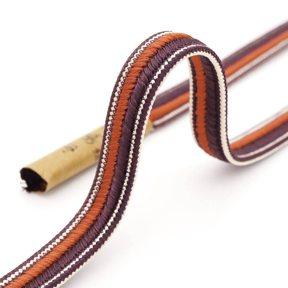 耳付き大和組み帯締(立別二色)『江戸組紐』【五嶋紐】