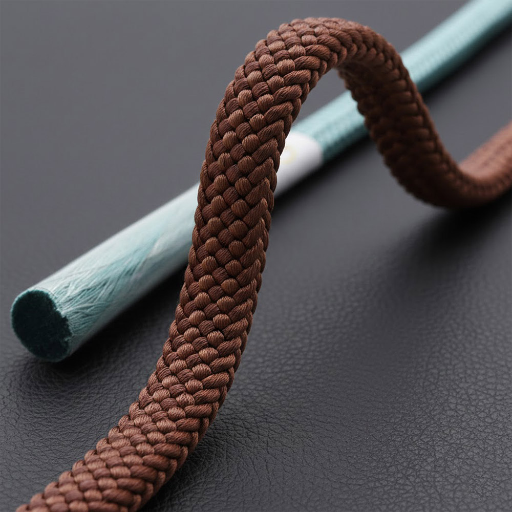 平唐組み帯締(片胴〆切)【渡敬】