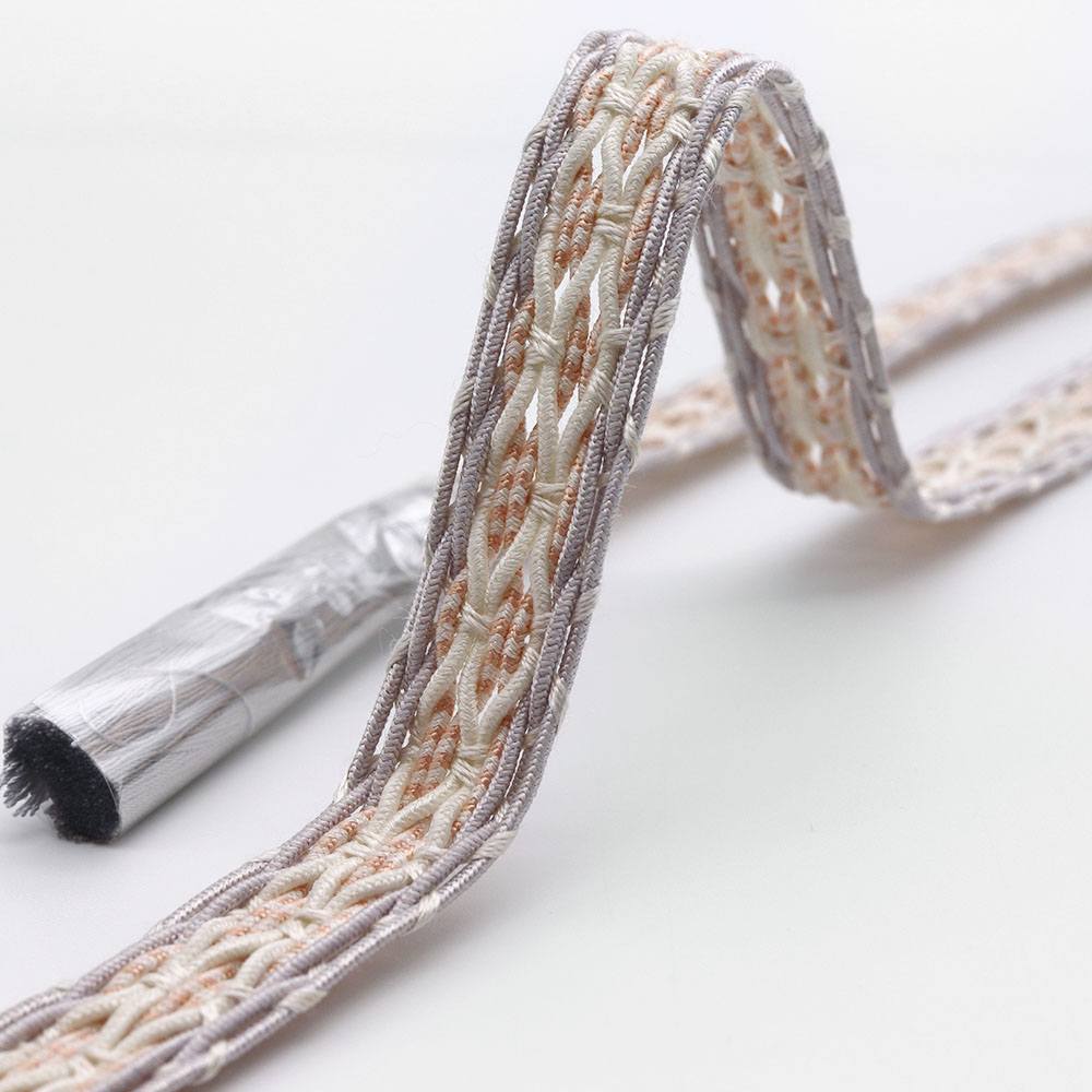 レース組み帯締(耳付き環絡げ)