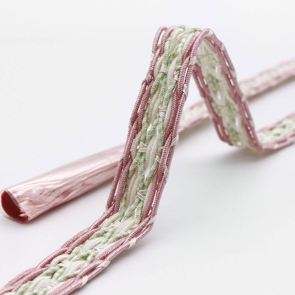 レース組み帯締(耳付き環絡げ)