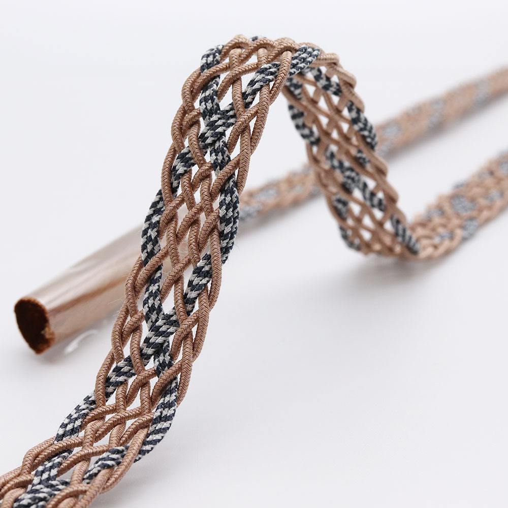 レース組み帯締(縞絡げ)