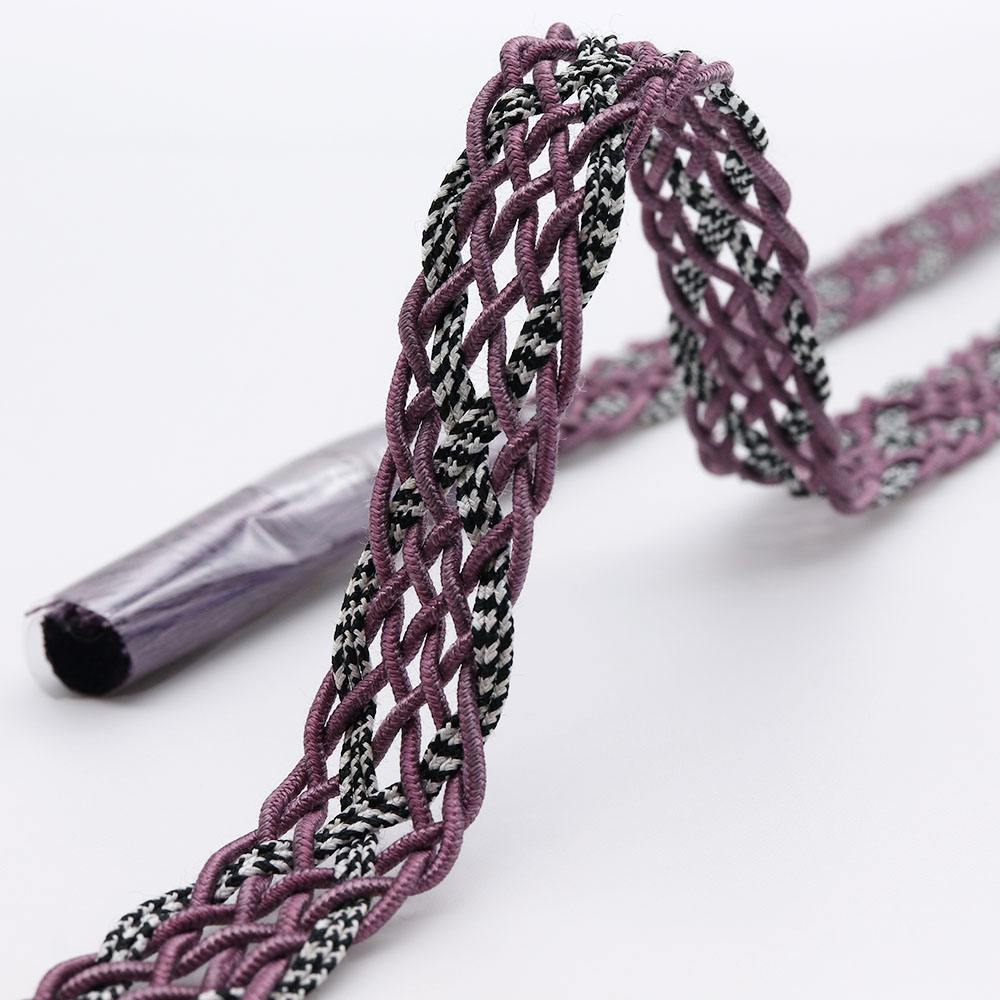 レース組み帯締(縞絡げ)