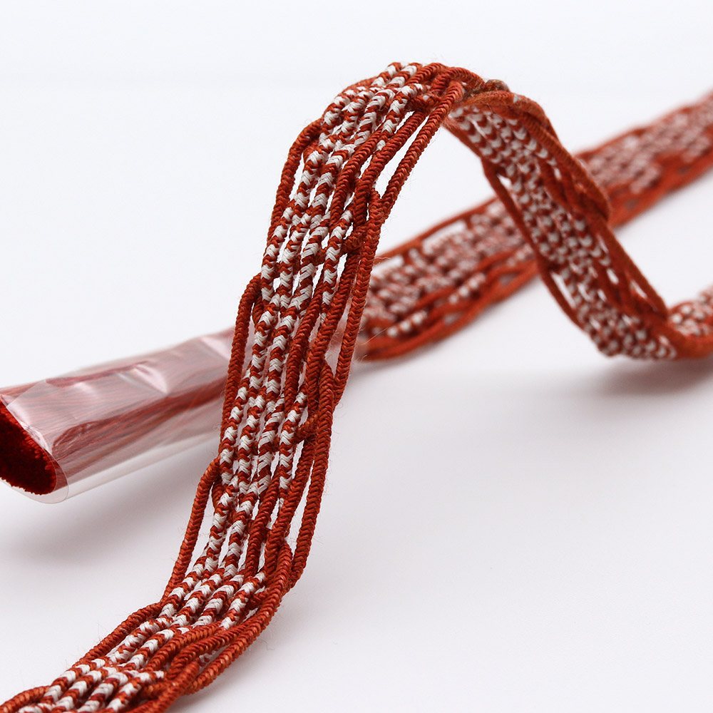 レース組み帯締(縞)