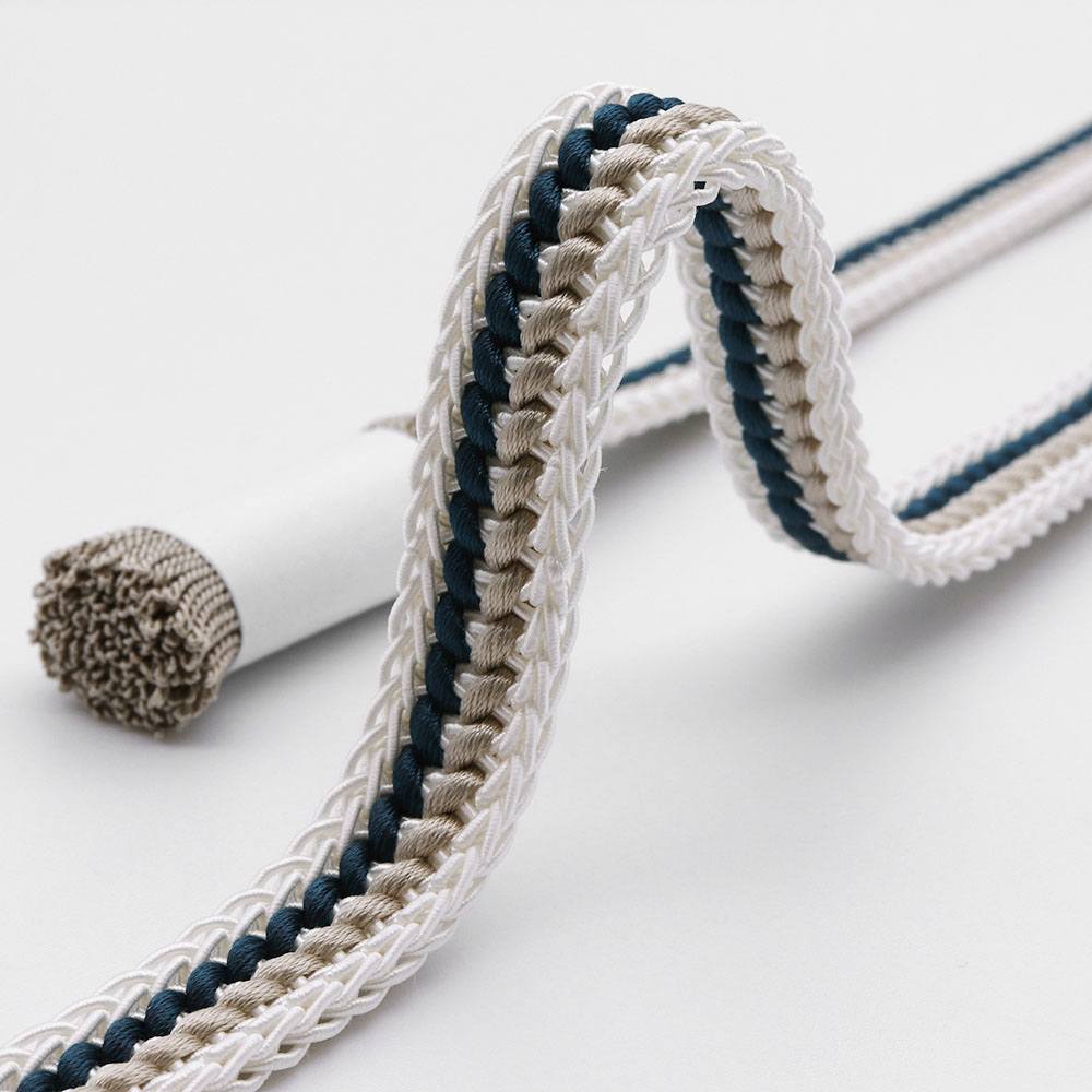 平源氏組み夏帯締(立別二色)【加藤萬】