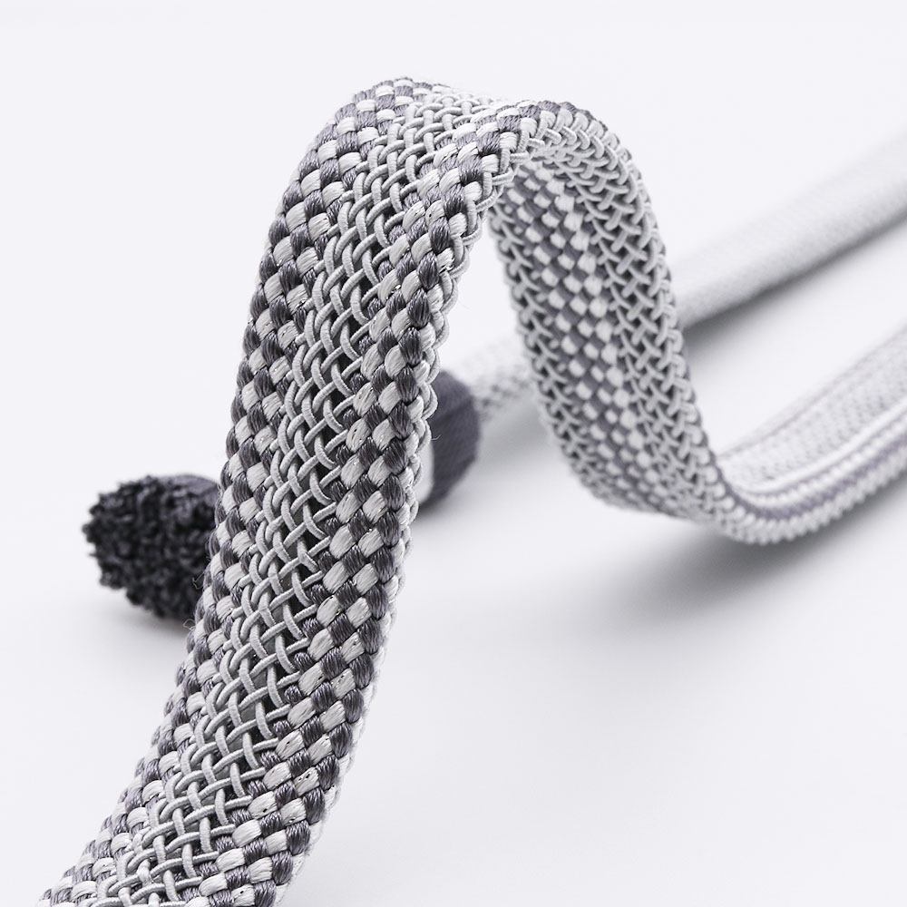 昼夜平唐組み撚り房夏帯締(片胴ライン)【加藤萬】