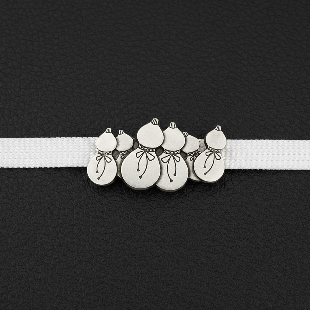 真鍮製帯留(六ひょうたん)【大原商店】