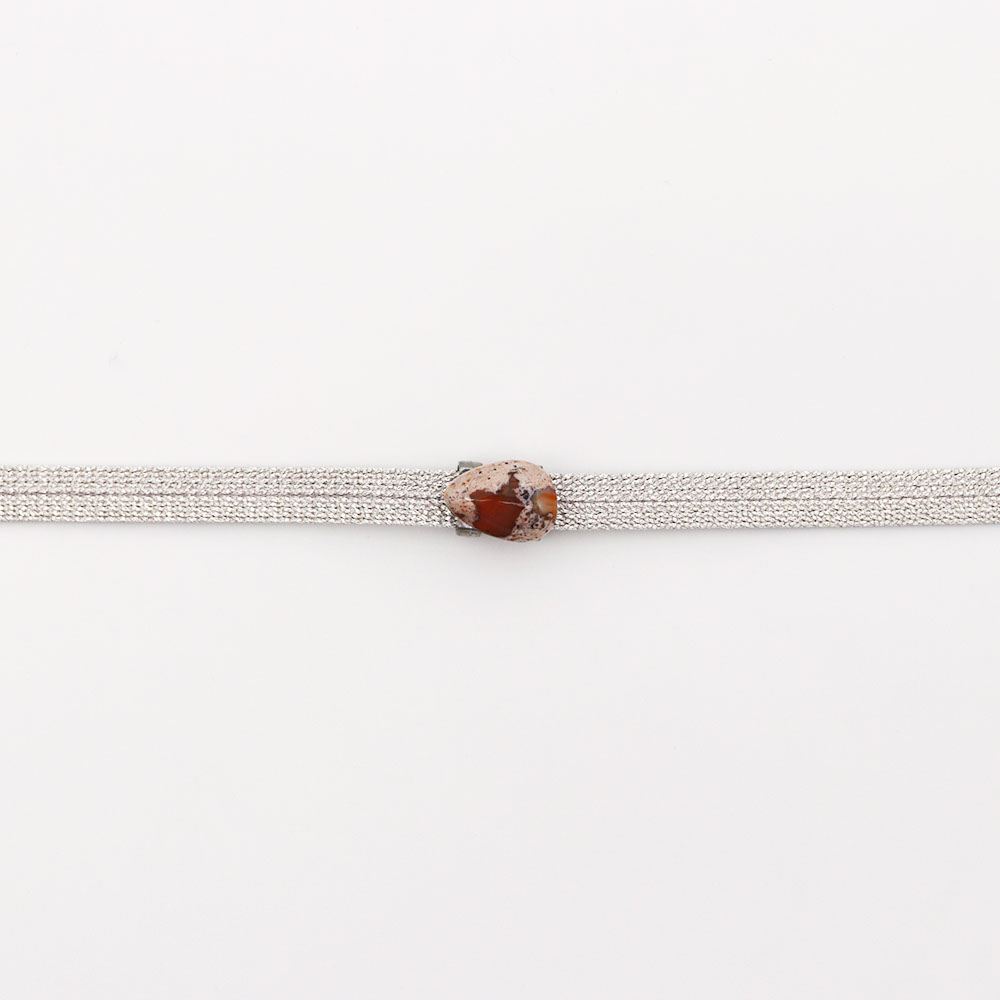 天然石帯留(カンテラオパール)