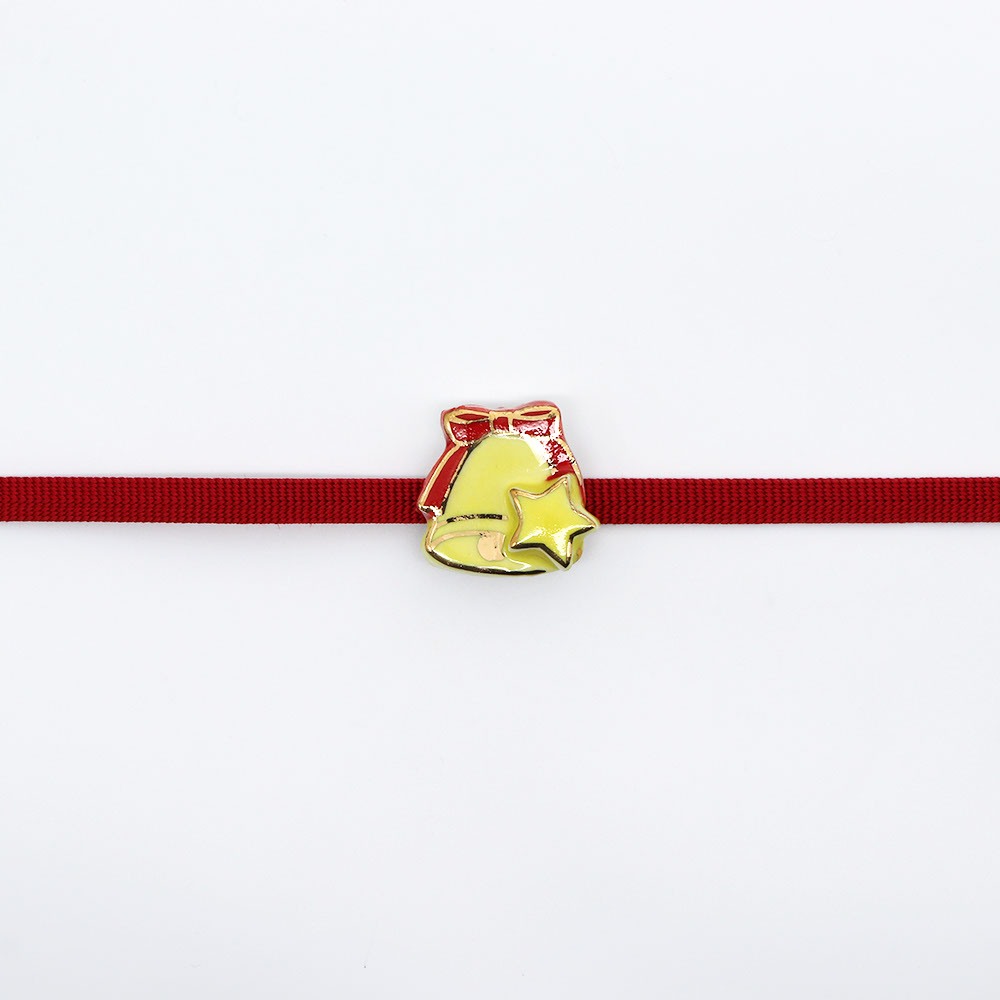 清水焼帯留(ベルと星)【馬籠静】