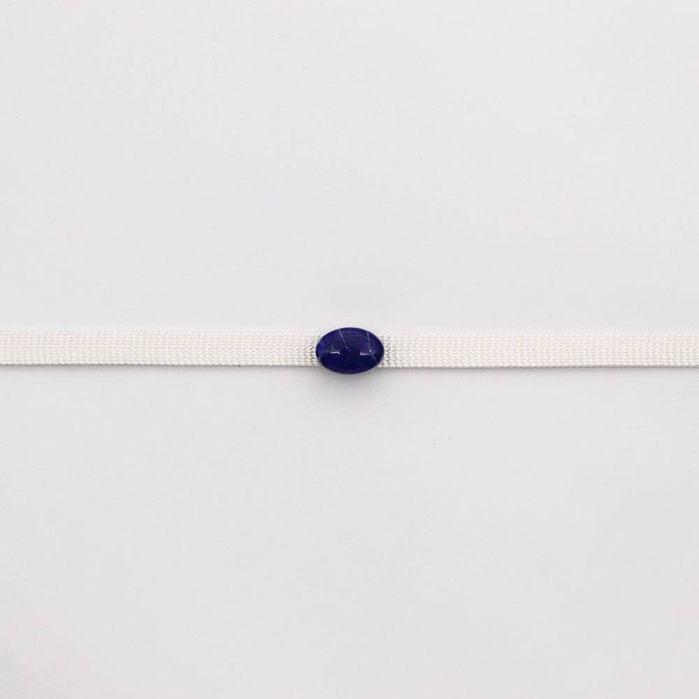 天然石帯留(ラピスラズリ)