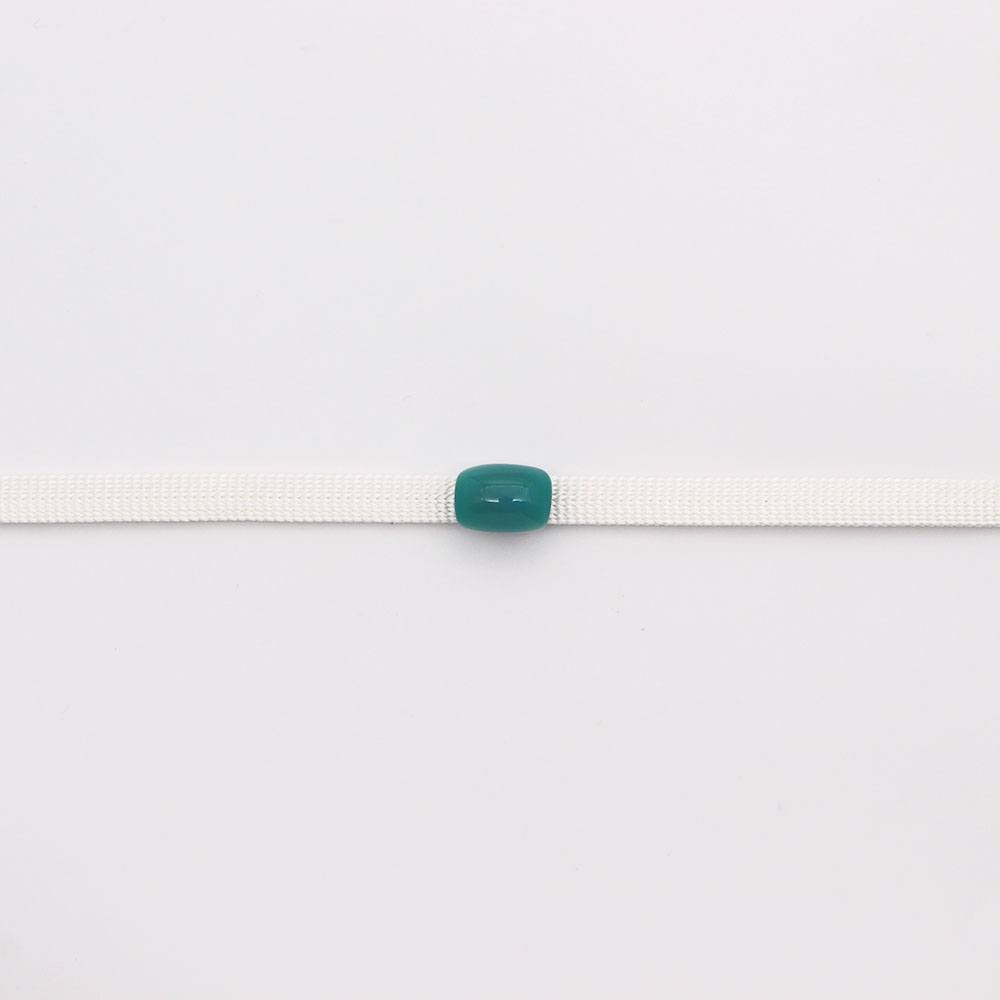 天然石帯留(シーブルーカルセドニー)