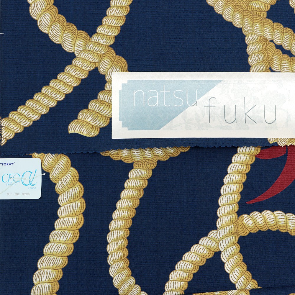 洗える着物(錨)『natsufuku』【東レセオα】