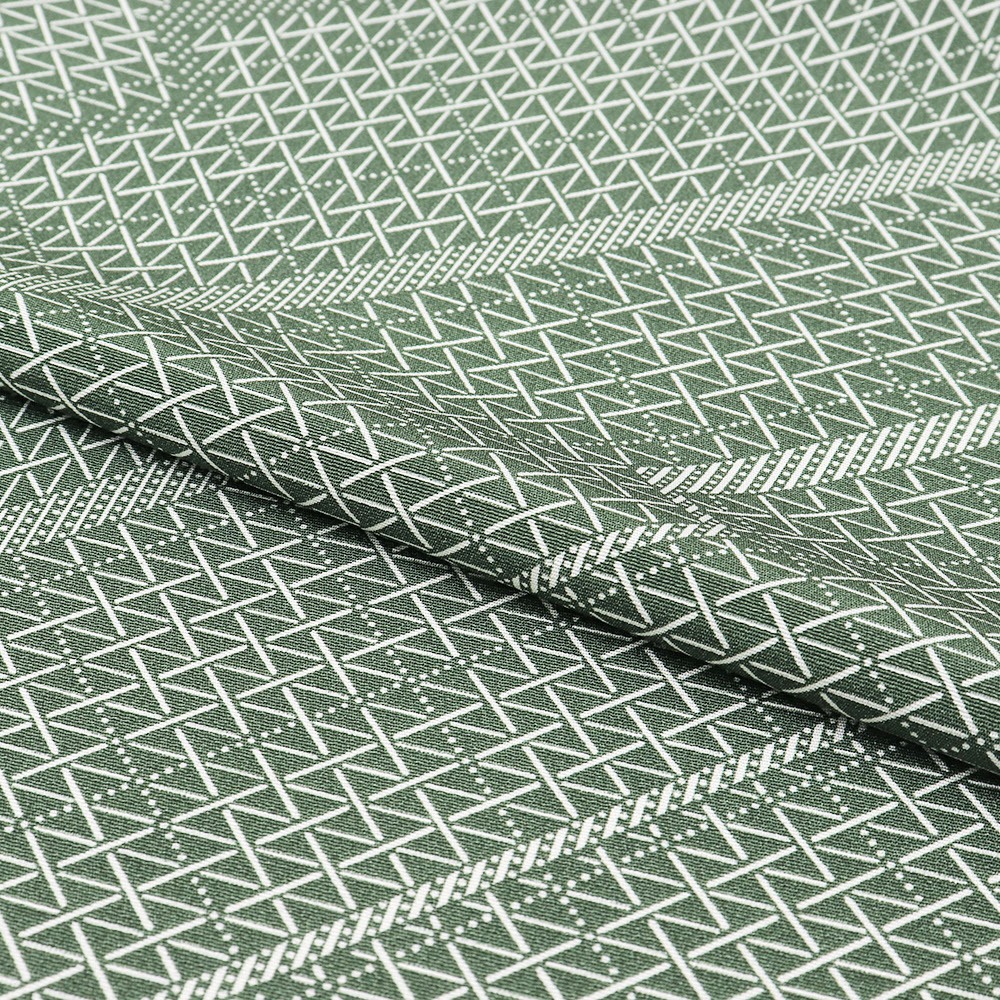 小紋(格子に稲妻文)