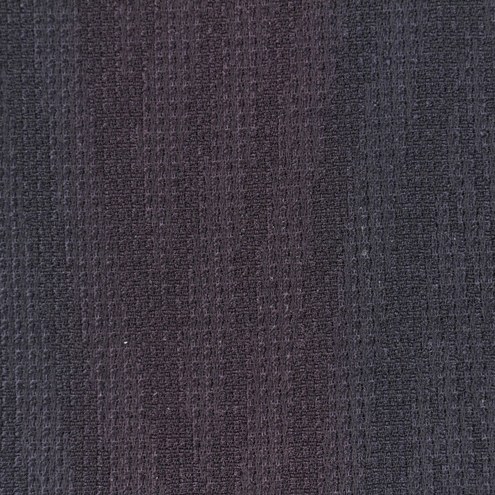 単衣向きストレッチ小紋（ぼかし縞）：黒×青×赤