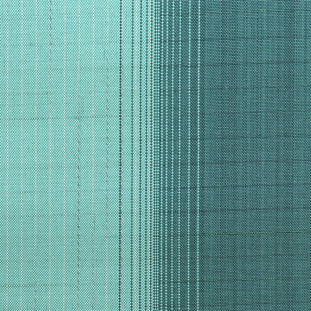 本場縞大島紬（棒縞）：青緑