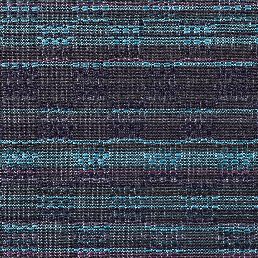薩摩花織（横段）：青緑【大迫織物】