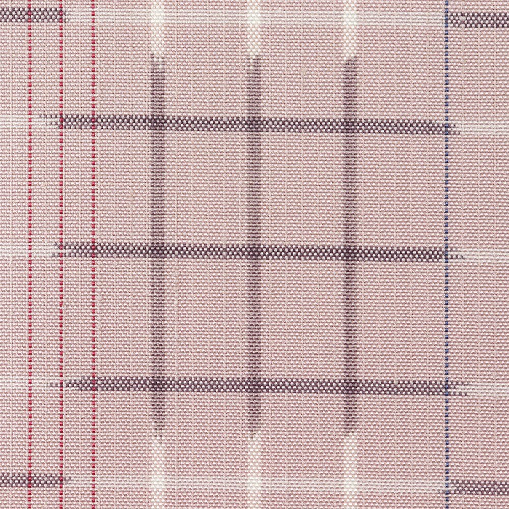 十日町絣（格子）：ピンク『和み布』【蕪重織物】
