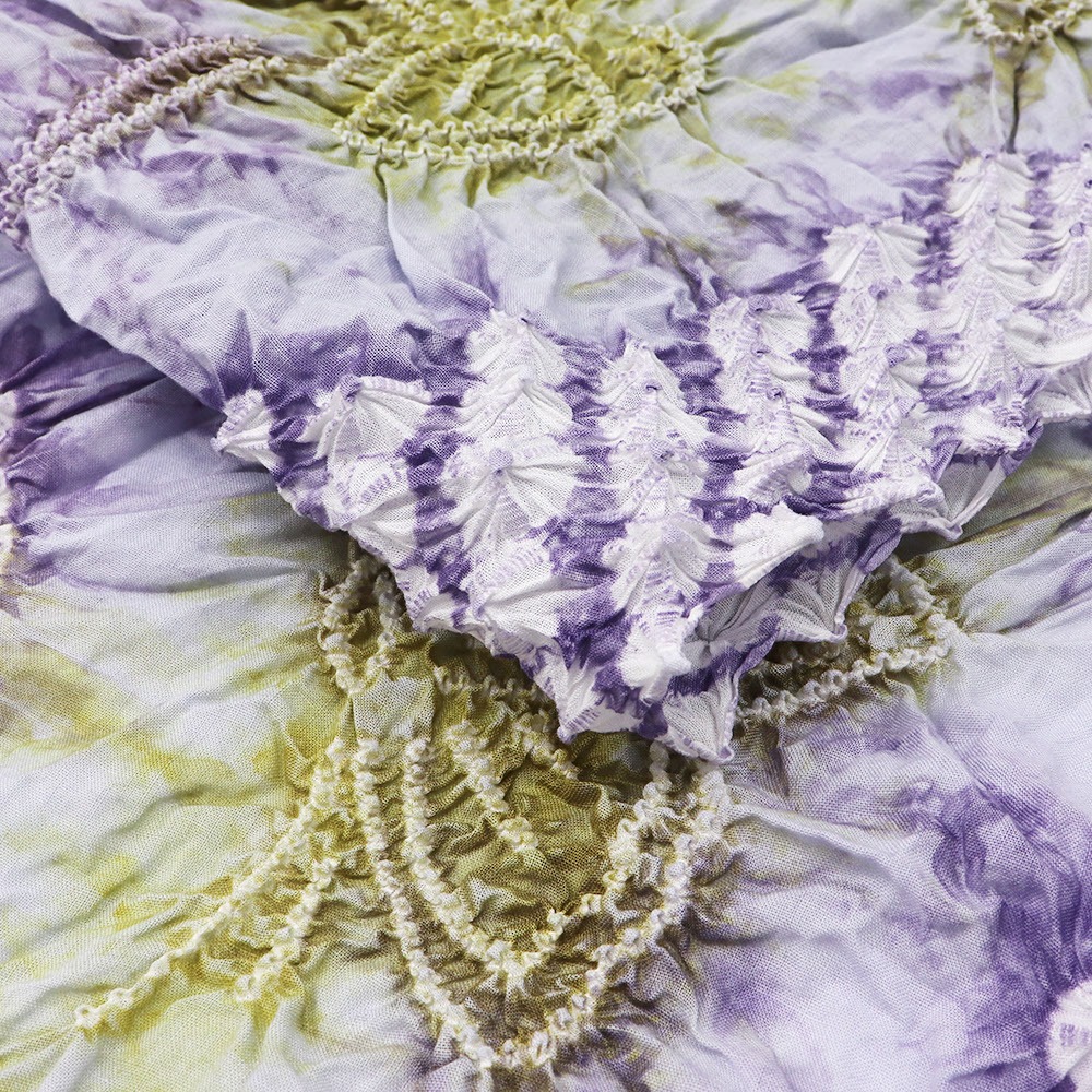 有松鳴海絞り浴衣(花と蝶)