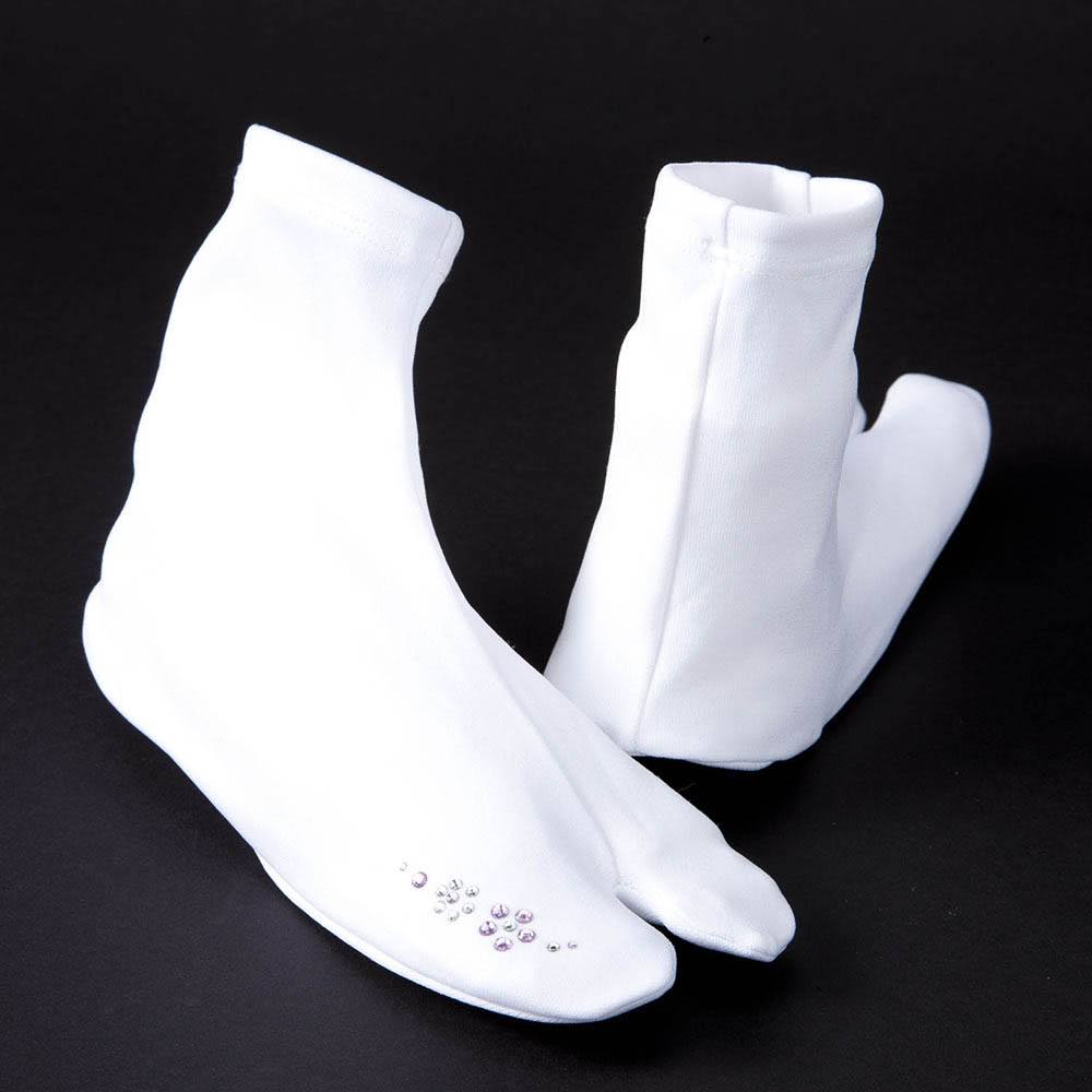 ストレッチ足袋(ラインストーン)『きらり小町』