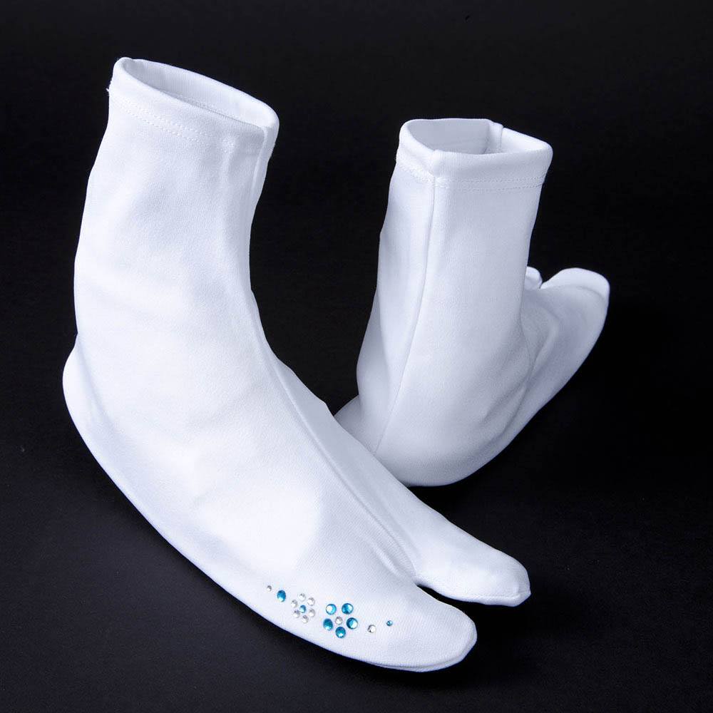 ストレッチ足袋(ラインストーン)『きらり小町』