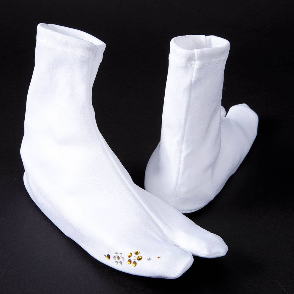 ストレッチ足袋(ラインストーン)『きらり小町』