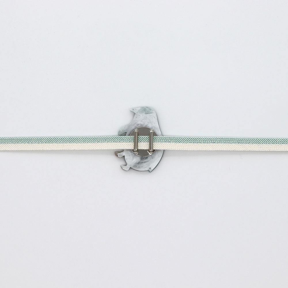 貝帯留(ペンギン)【リオン工芸】