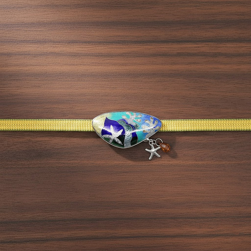 京七宝焼帯留『SHELL』【wayuplus×いち利モール】