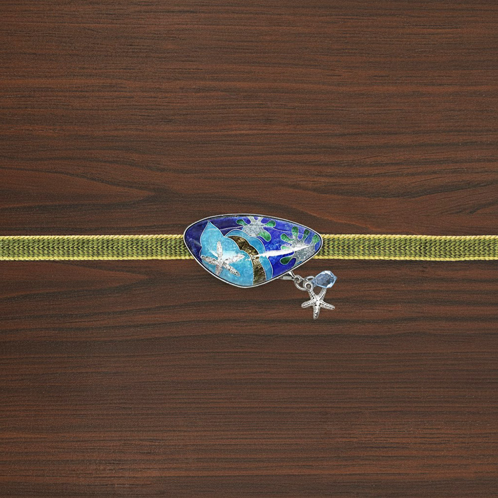 京七宝焼帯留『SHELL』【wayuplus×いち利モール】