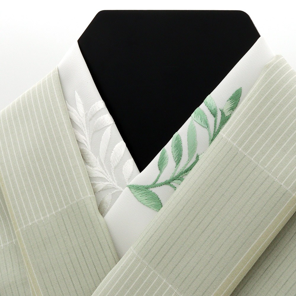 刺繍半衿(ハーブ)【いち利モールオリジナル】