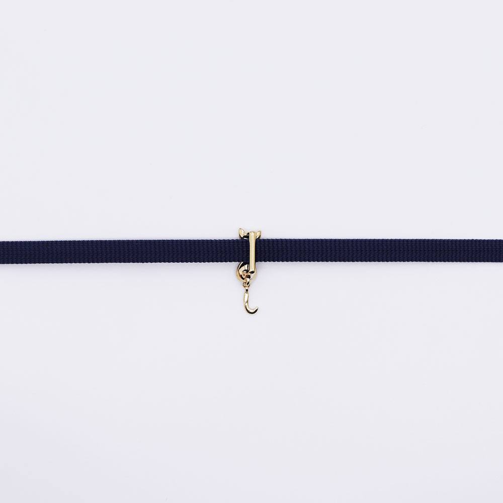 真鍮帯留(ゆらゆら猫しっぽ)