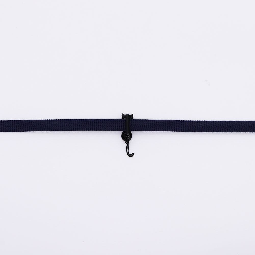 真鍮帯留(ゆらゆら猫しっぽ)