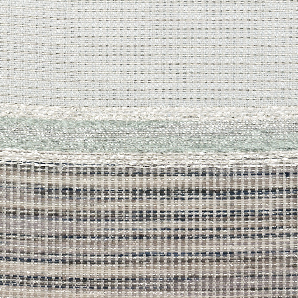 西陣袋帯（横段）：白×紫【河瀬満織物】