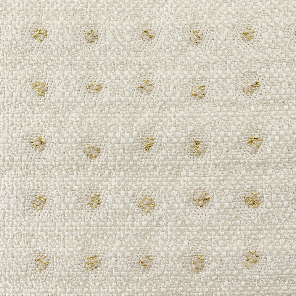 西陣袋帯（さがら組文）：白【ヤマキ織物】