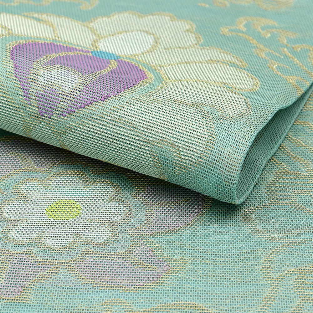 西陣夏袋帯『花装飾文』【帯屋捨松】