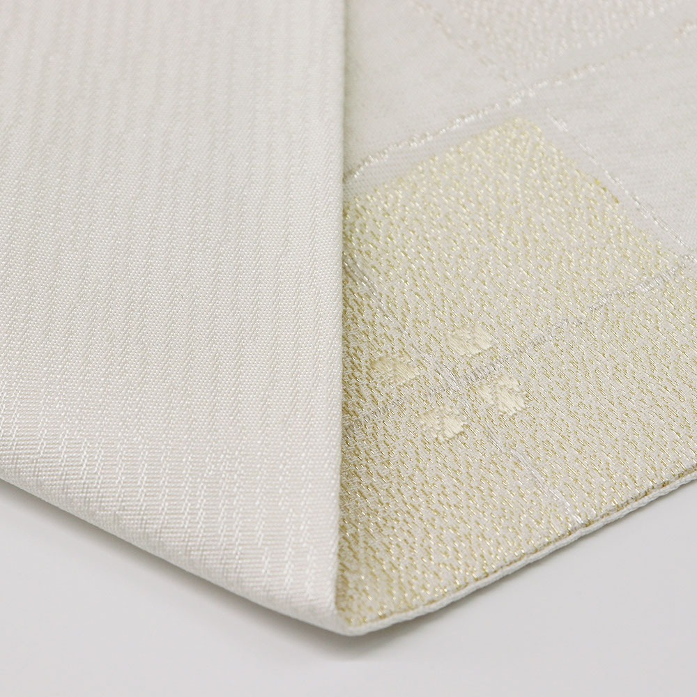 西陣袋帯(市松格子)【木原織物】