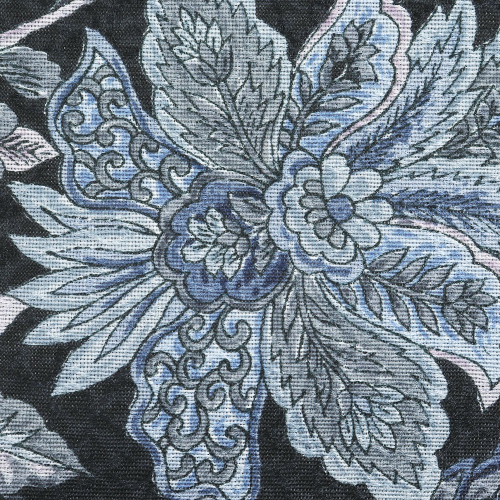 本手染め江戸更紗袋帯(唐花)【染・大松】