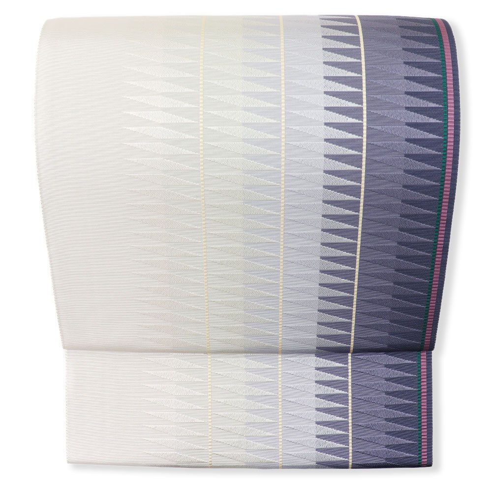 博多リバーシブル袋帯(変わり間道/幾何)【大倉織物】