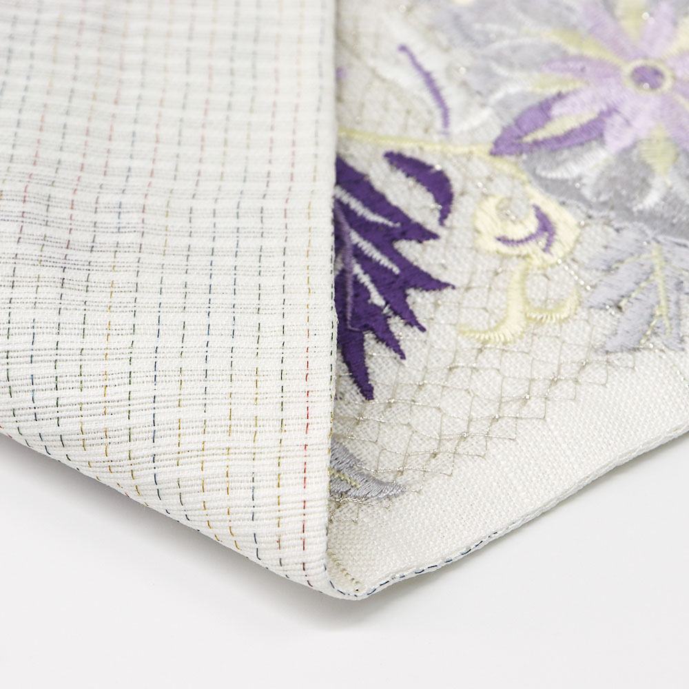 刺繍袋帯(幾何更紗)