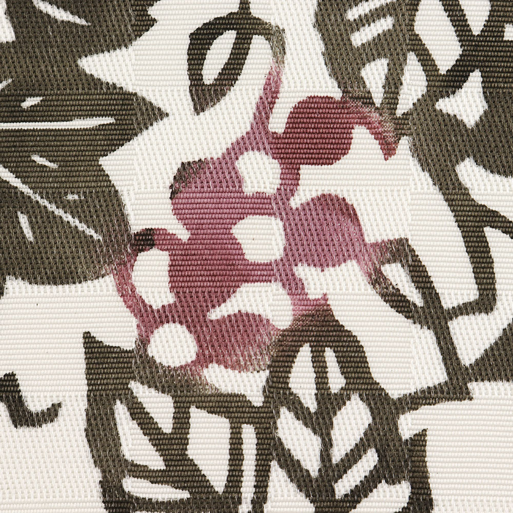 江戸紅型九寸名古屋帯（葡萄とワイン）：赤×紫